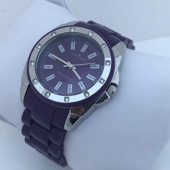 Anne Klein Accessories - Anne Klein Women Watch Purple Plastic Band Analog